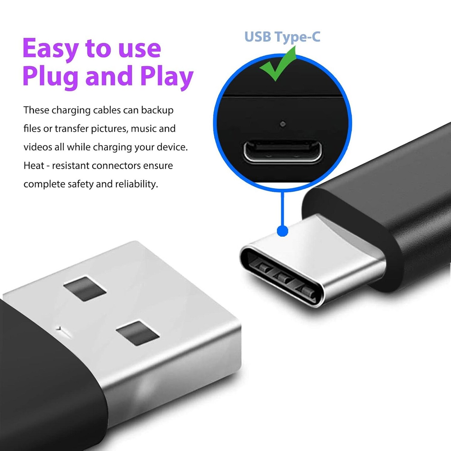 USB-C Charger &#x26; Charging Cable Compatible with BlueParrott B450-XT