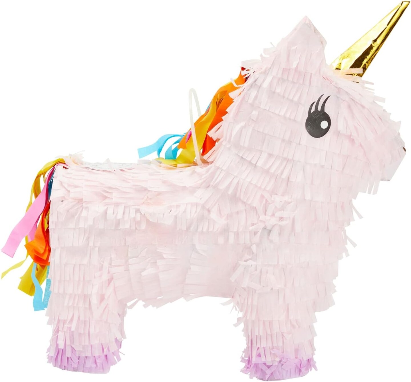 Unicorn Pinata for Girls Birthday Party - Unicorn, Princess or Rainbow Theme Birthday Party Supplies (Pink, Small, 13x15.5x5 in)