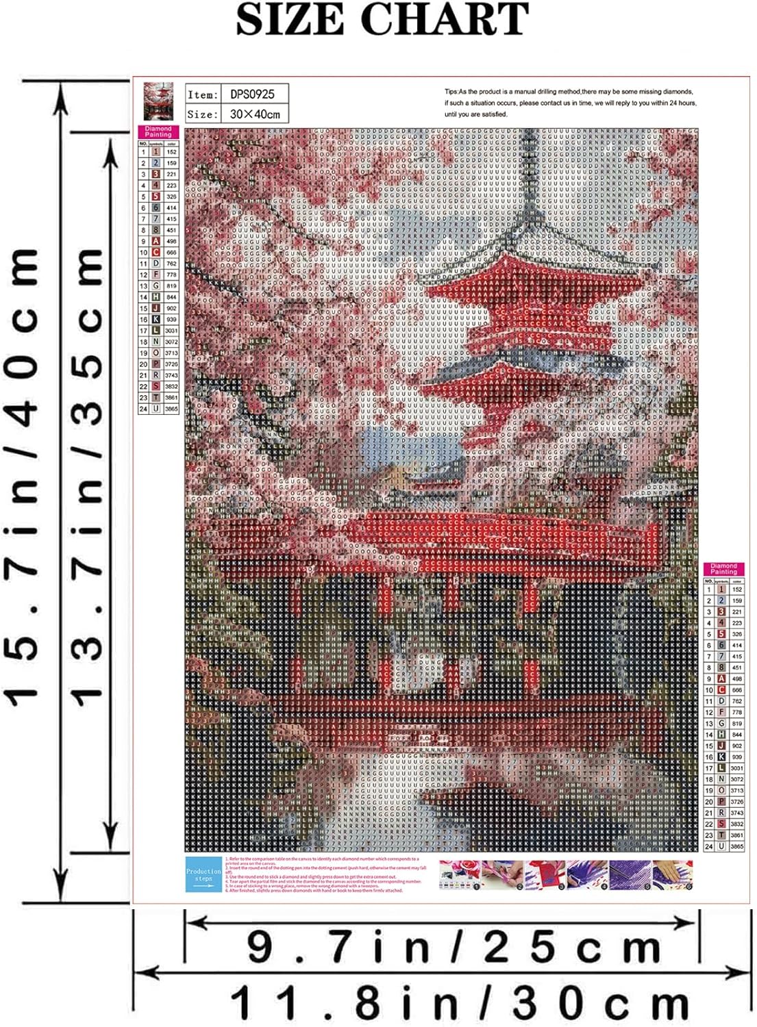 Cherry Blossoms Flower Diamond Painting Kits for Adult