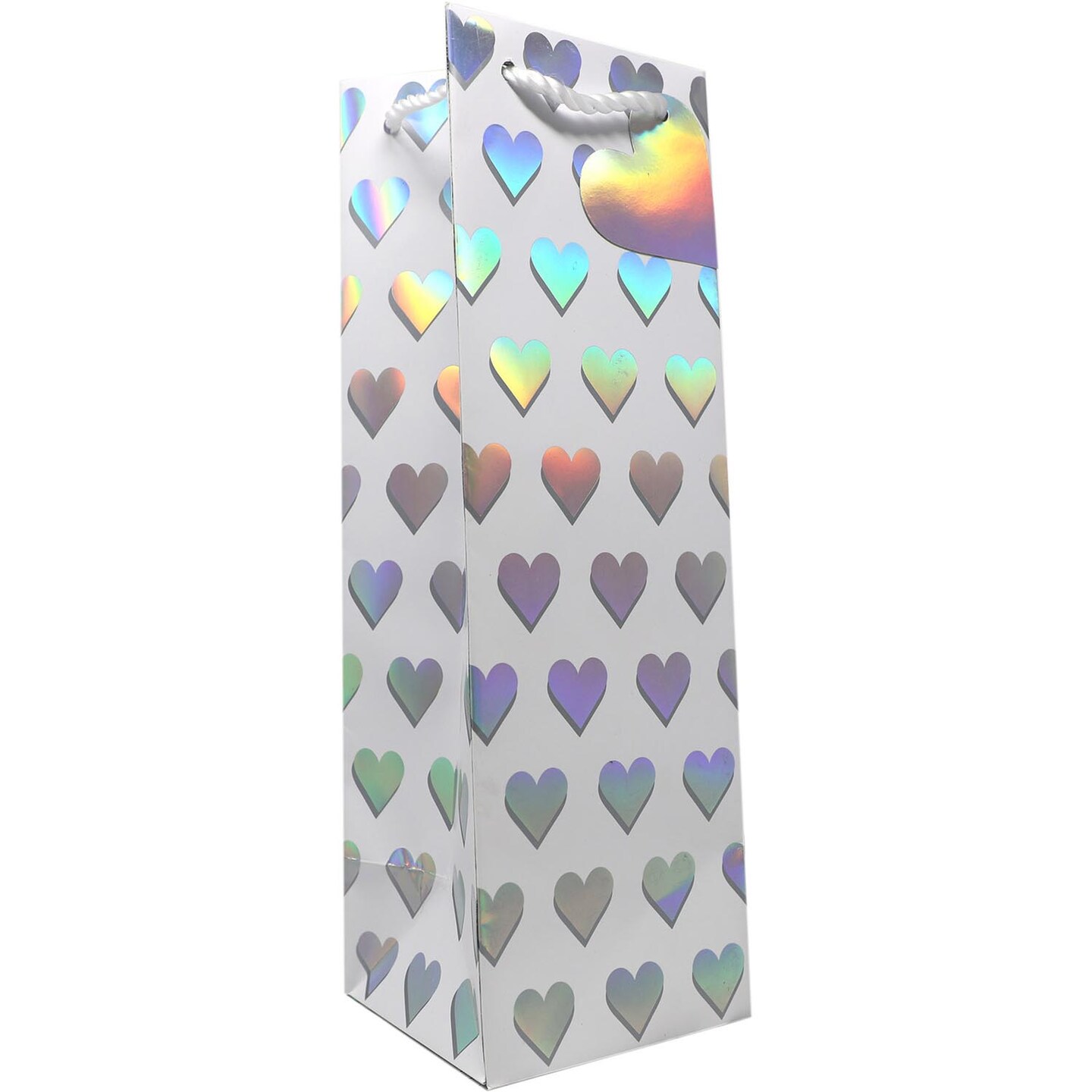 Pack/6: True Love Wine Bag - 4-1/2 x 4-1/2 x 14&#x22;