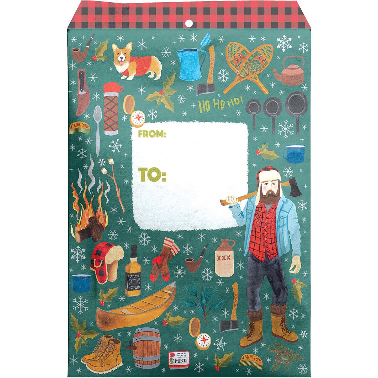 Pack/6: Winter Lumberjack Theme Mailing Envelope - 11 x 1/2 x 15-1/2&#x22;