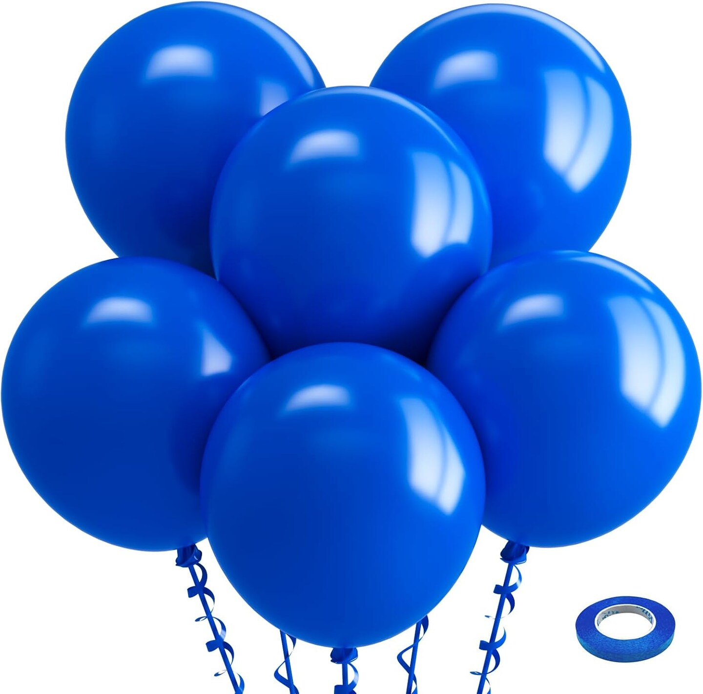 Royal Blue Balloons 18 Inch - 30 Pack Large Thick Blue Balloons Big Round Royal Blue Latex Balloons for Birthday Baby Shower Graduation Baseball Nautical Party Decorations