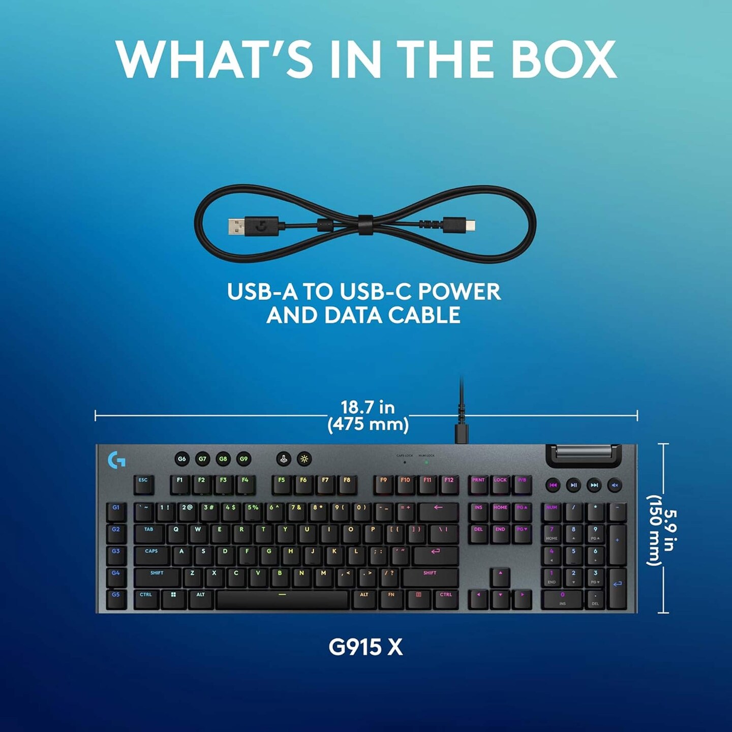 Refurbished Logitech G815 LIGHTSYNC RGB Mechanical Gaming Keyboard