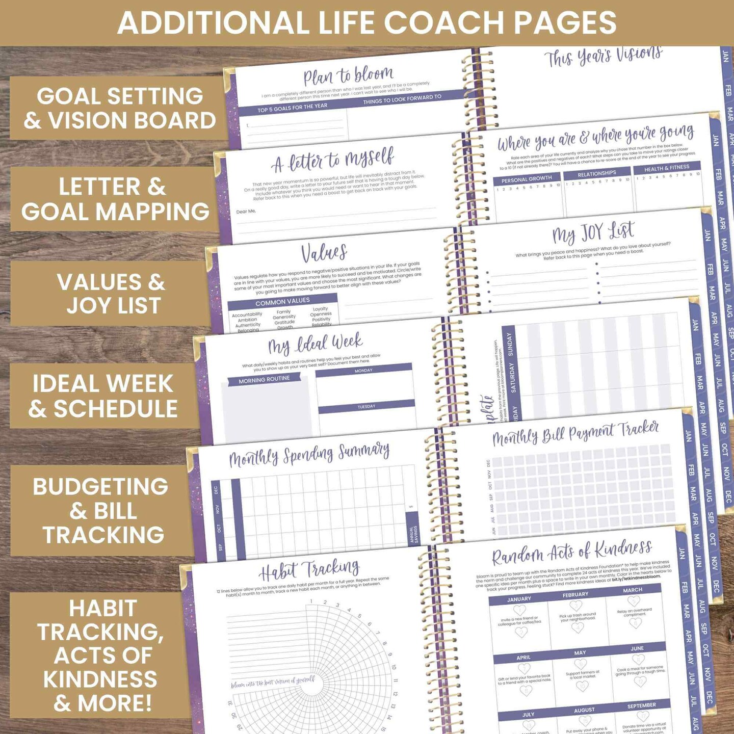 bloom daily planners 2025 Hard Cover Planner, 8.5" x 11", Good Things are Coming