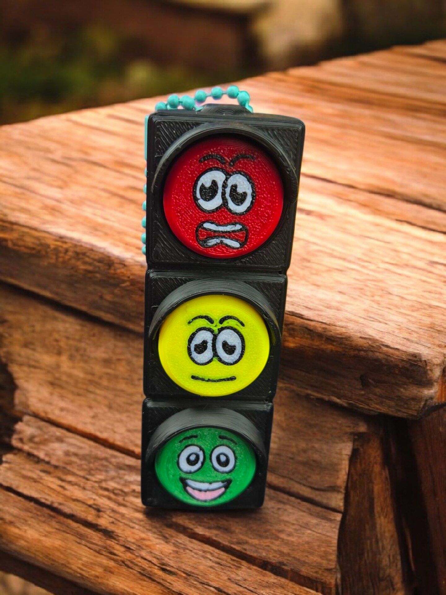 3d print, clicker, traffic lights, gift, tactile, non verbal