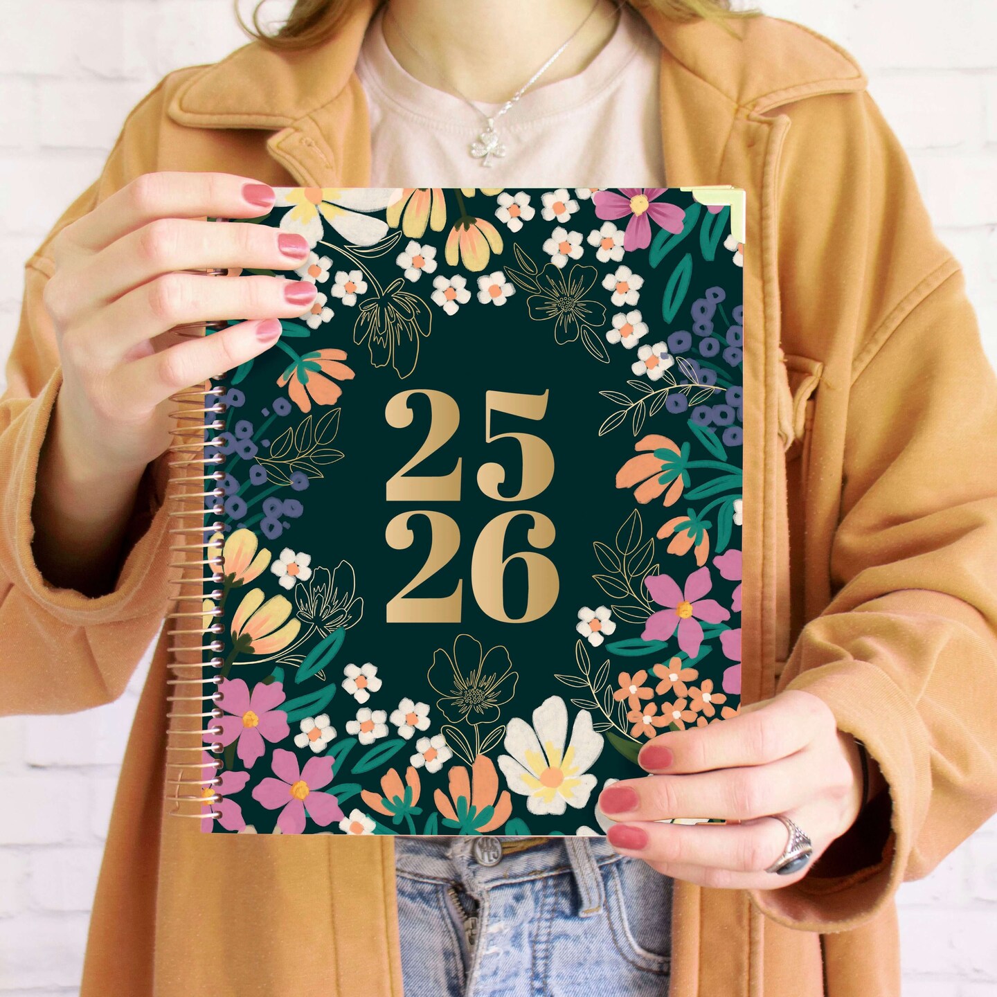 bloom daily planners 2025-26 Academic Planner Vision Planner, 7.5&#x22; x 9&#x22;, Blooming Wildly