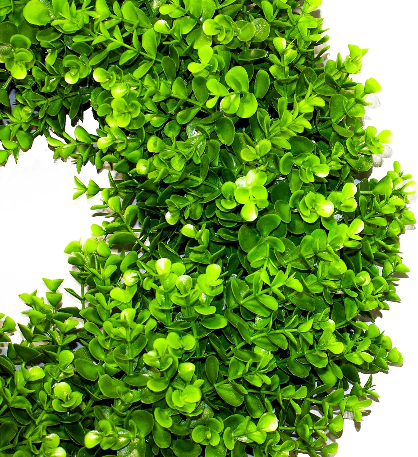 22&#x22; Boxwood Wreath for Front Door &#x2013; Summer Farmhouse Wreath for Indoor and Outdoor Decor