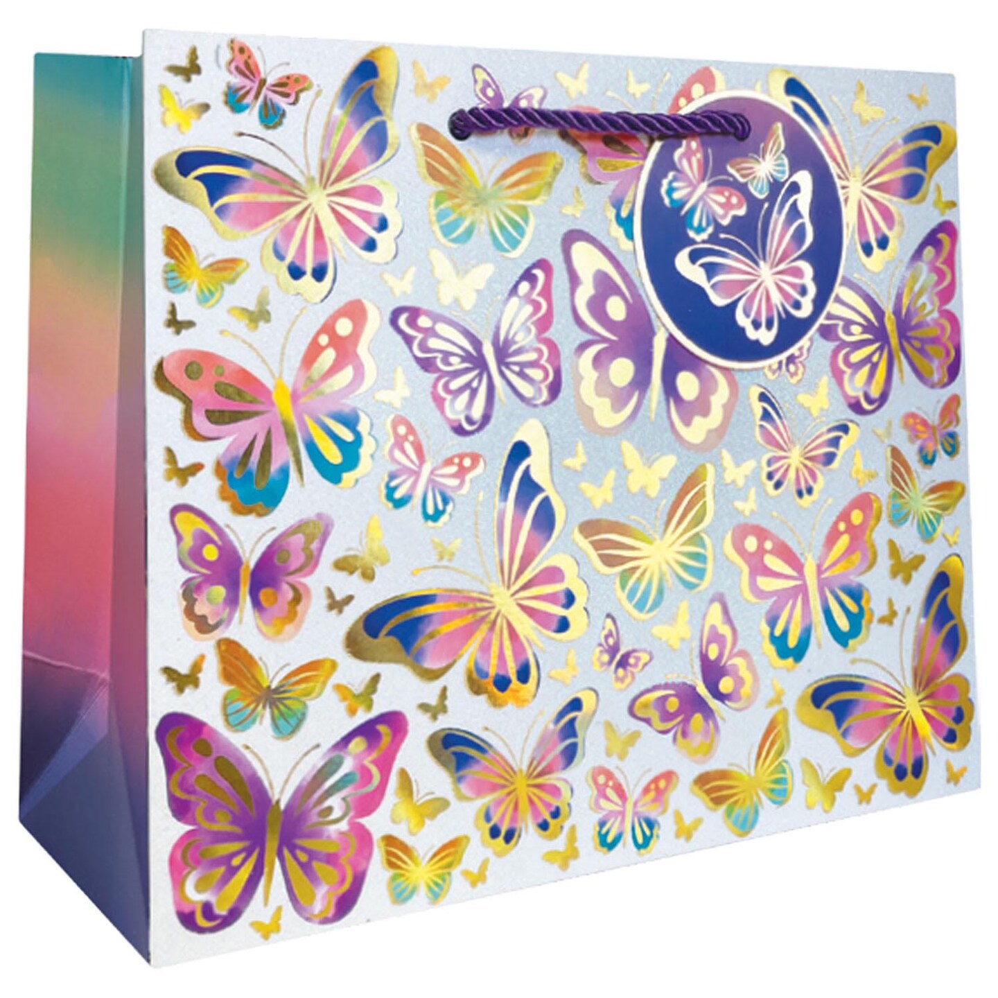 Pack/6: Beautiful Butterflies Gift Bag - 10 x 4 x 8&#x22;