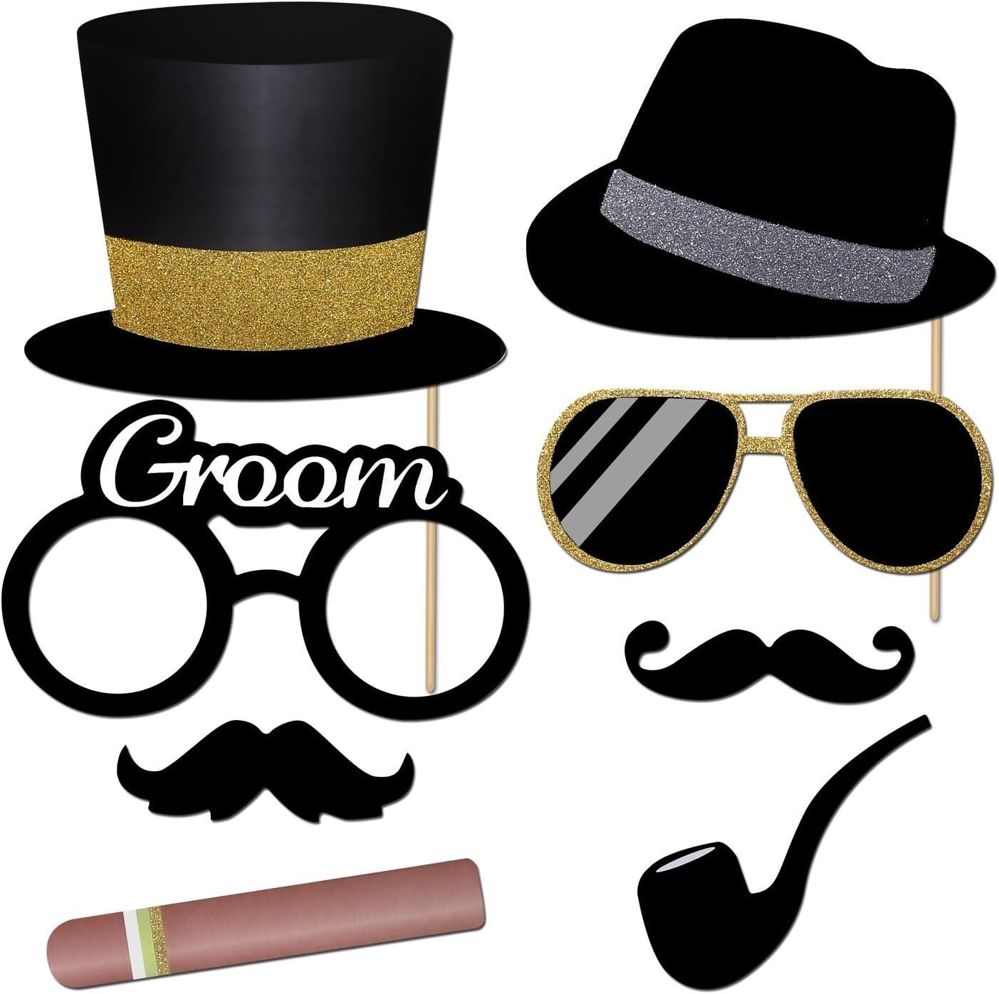 52pcs Photo Booth Props, Bachelorette Party Photo Booth Prop Kit for Bridal Shower, Engagement and Valentines Party, Photobooth Props Wedding Party Supplies Seller Assistant: Fetching data...