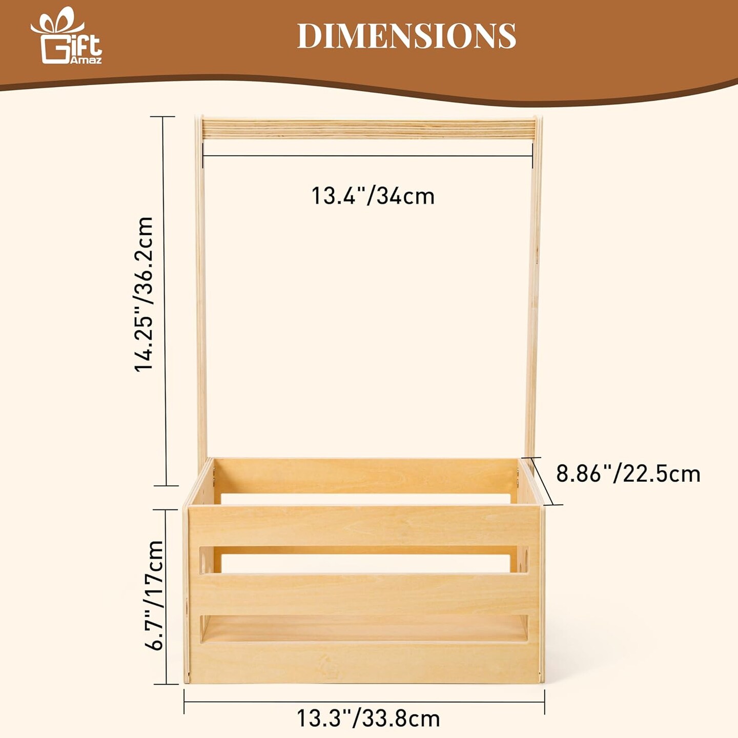 Wooden Baby Shower Crate Closet