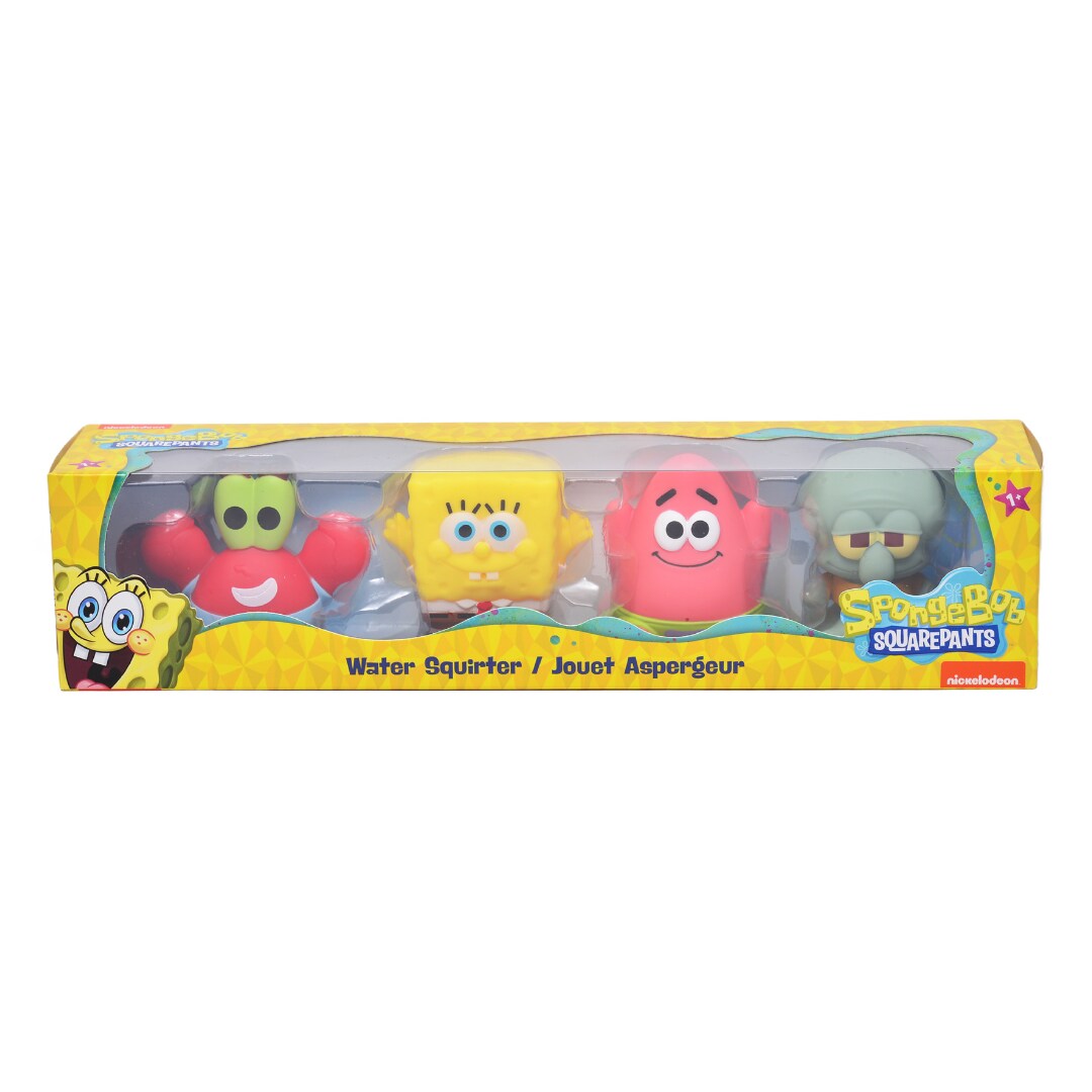 Legend Toys SpongeBob SquarePants Water Squirter Toys 4-Pack &#x2013; Bath &#x26; Pool Fun Set-  Officially Licensed