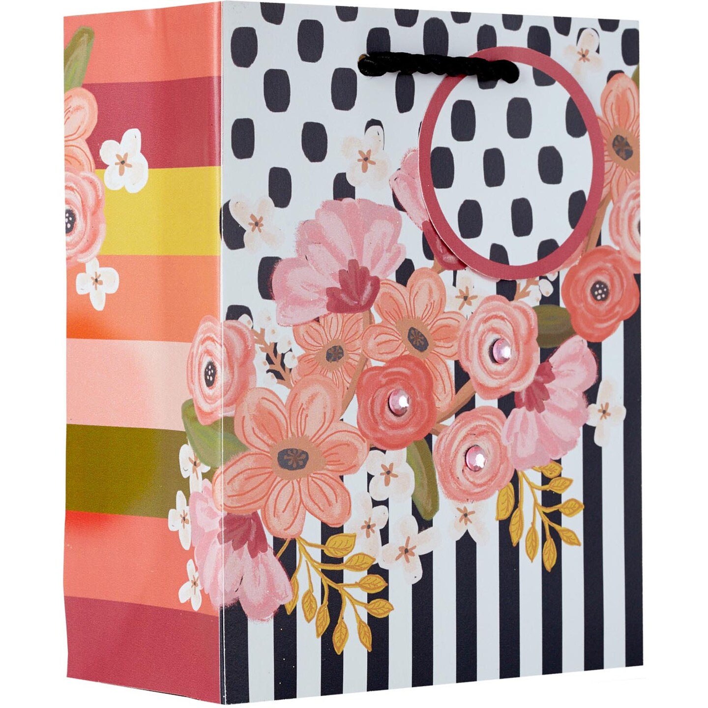 Pack/6: Floral Delight Gift Bag - 6 x 3 x 7-1/2&#x22;