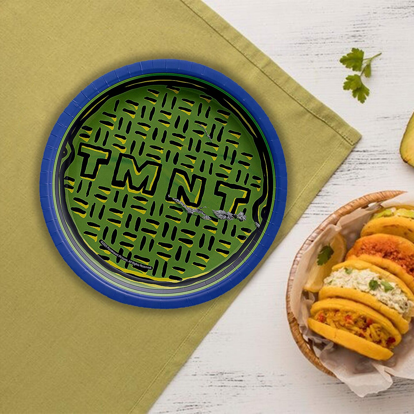 8 Count Teenage Mutant Ninja Turtles Mutant Mayhem Paper Dessert Plates 7 Inch