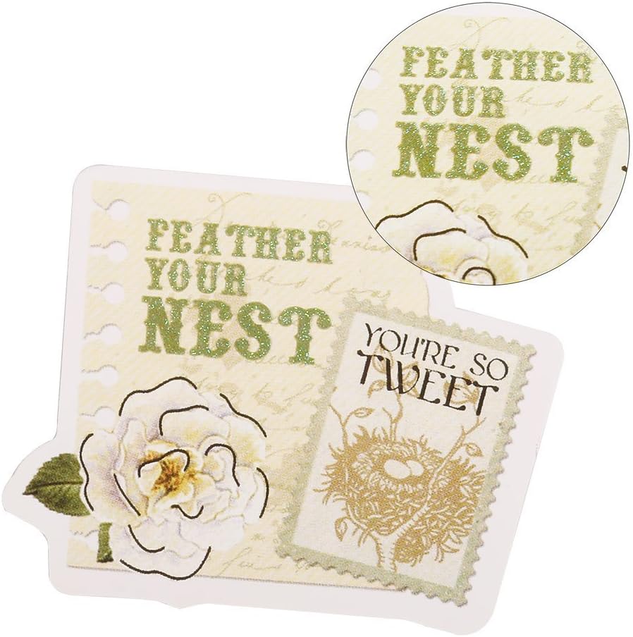 50PCS Stamp Stickers Ephemera Aesthetic Scrapbook Stickers