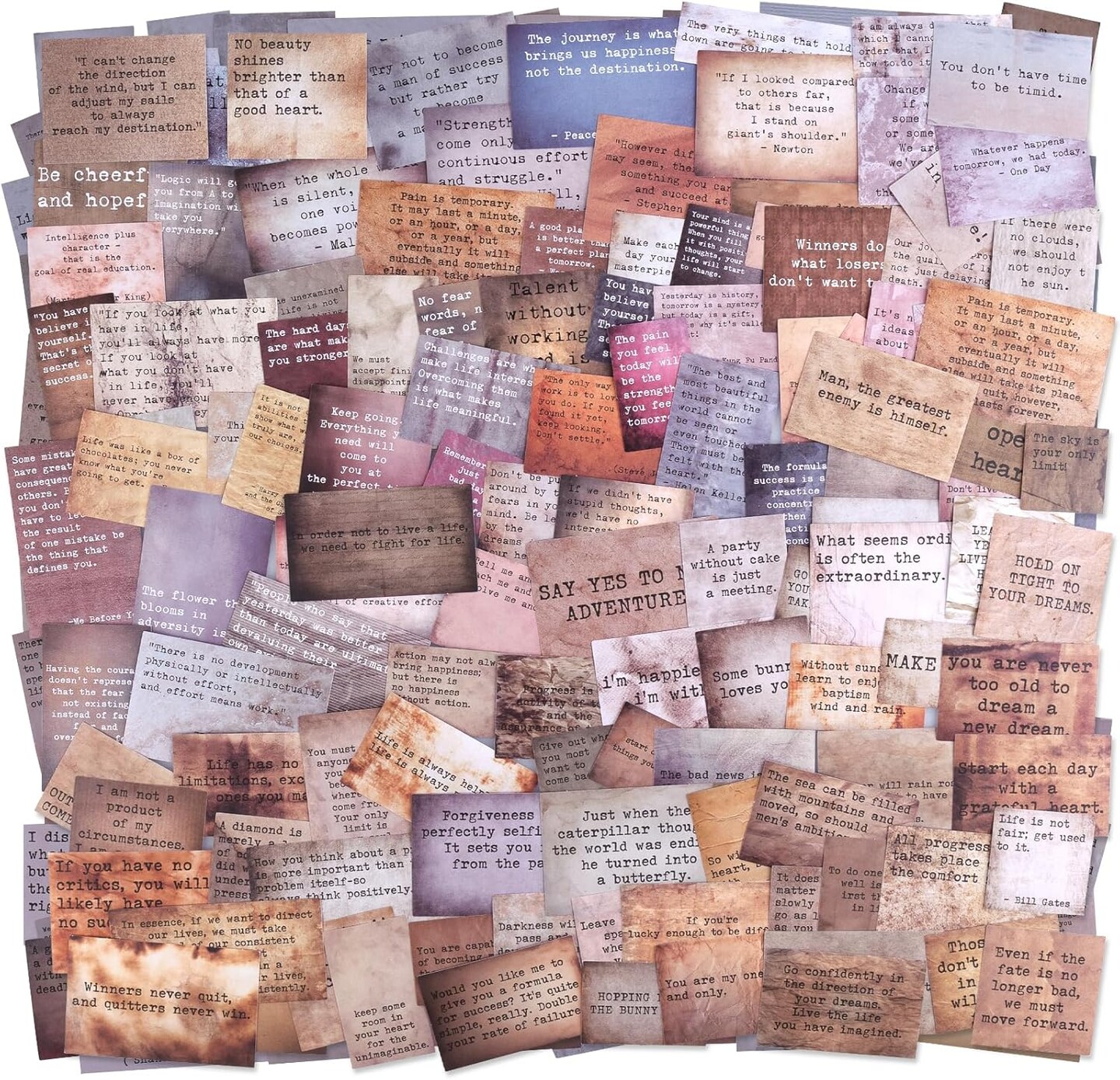 Vintage Motivational Quote Stickers