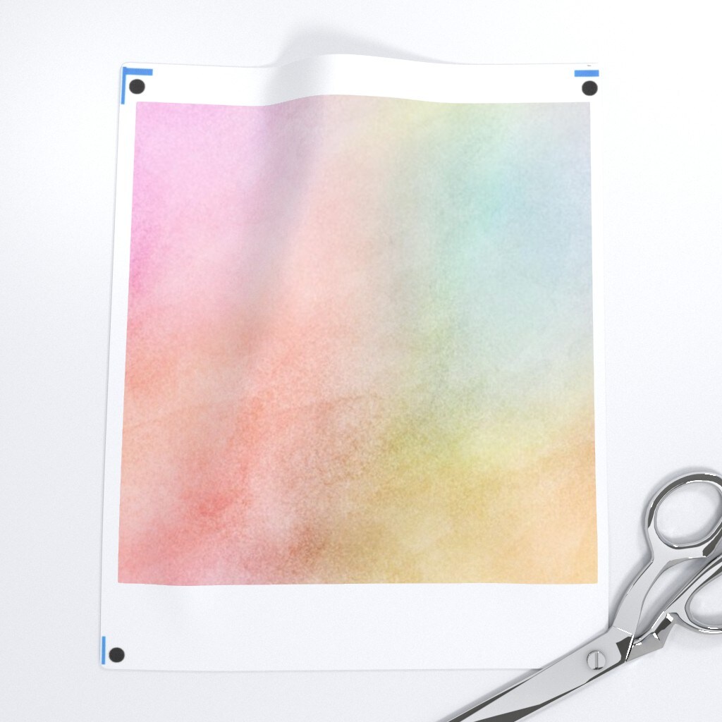 Pastel Rainbow Watercolor Pattern Kawaii Texture Girly Soft Spring Painted Watercolour Summer Custom Printed Fabric by Spoonflower Various Fabrics by the Yard or Fat Quarter