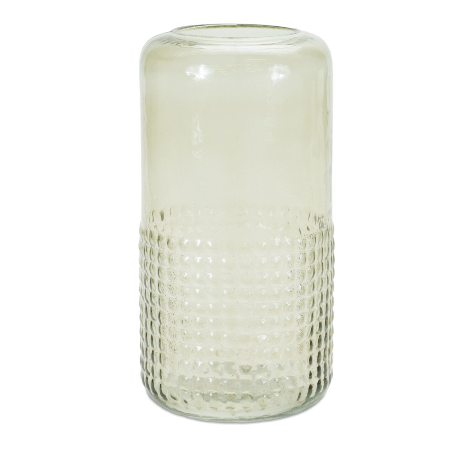 Curved Glass Candle Holder Vase for Pillar Candles or Floral Display