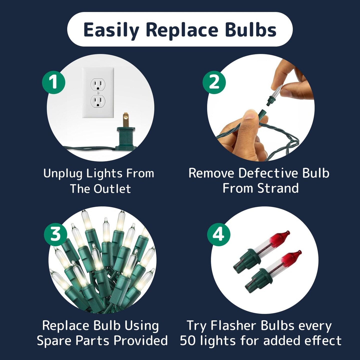 Holiday Fairy String Lights for Christmas Trees