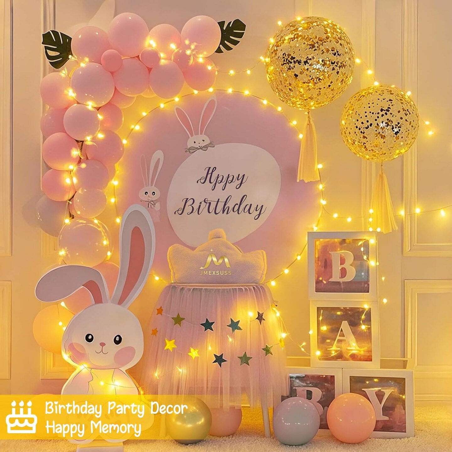 2 Pack Battery Operated Christmas String Lights – 66FT Total, 200 Warm White LEDs, Remote Control, 8 Lighting Modes, Timer & Memory Function, Indoor/Outdoor Twinkle Lights for Tree, Garland, Bedroom, Patio, Yard (Warm White)