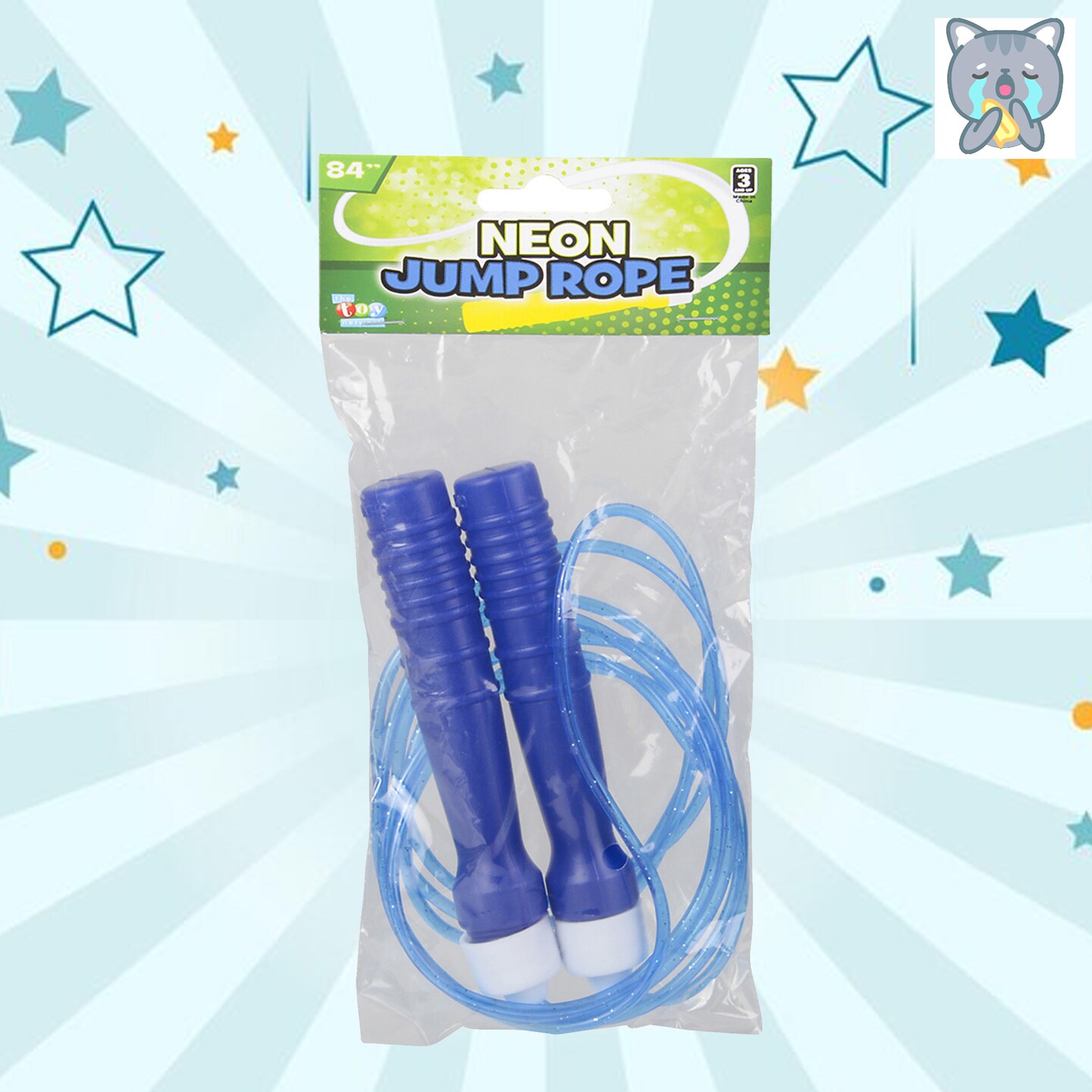 84 Inches Neon Jump Rope Set of 12 Brightly Colored Plastic Assorted ...