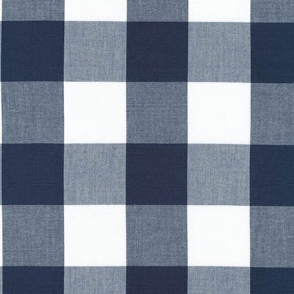 Two Inch Carolina Gingham in Navy (p-16725-9) | Carolina Gingham Yarn Dyed | Robert Kaufman