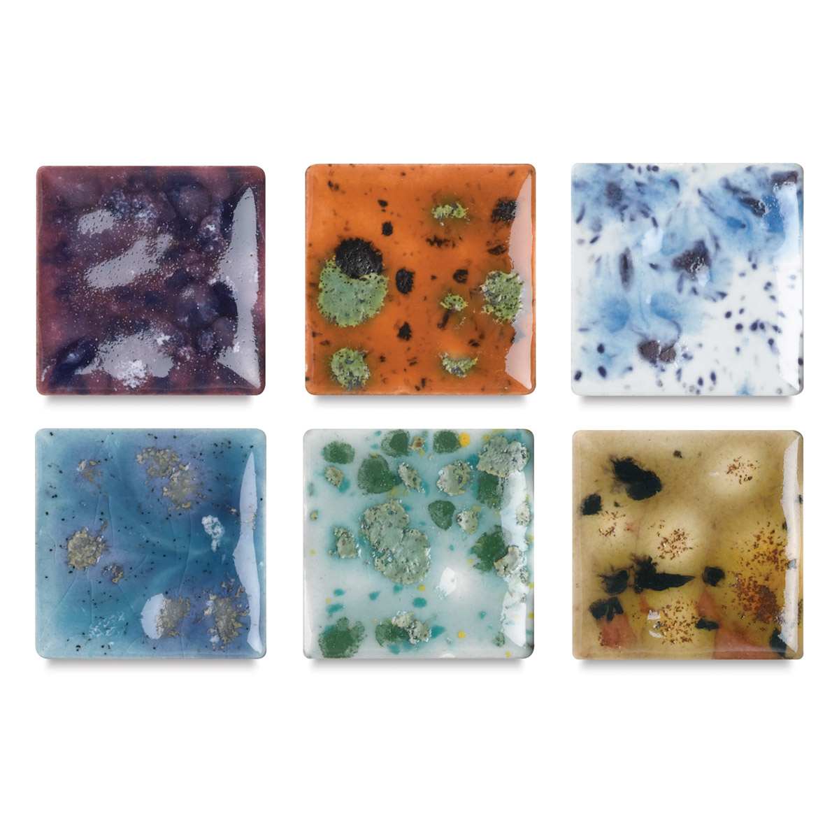 Mayco Lead-Free Jungle Gems Crystal Glazes - Class Pack 2 - Pint, Set of 6