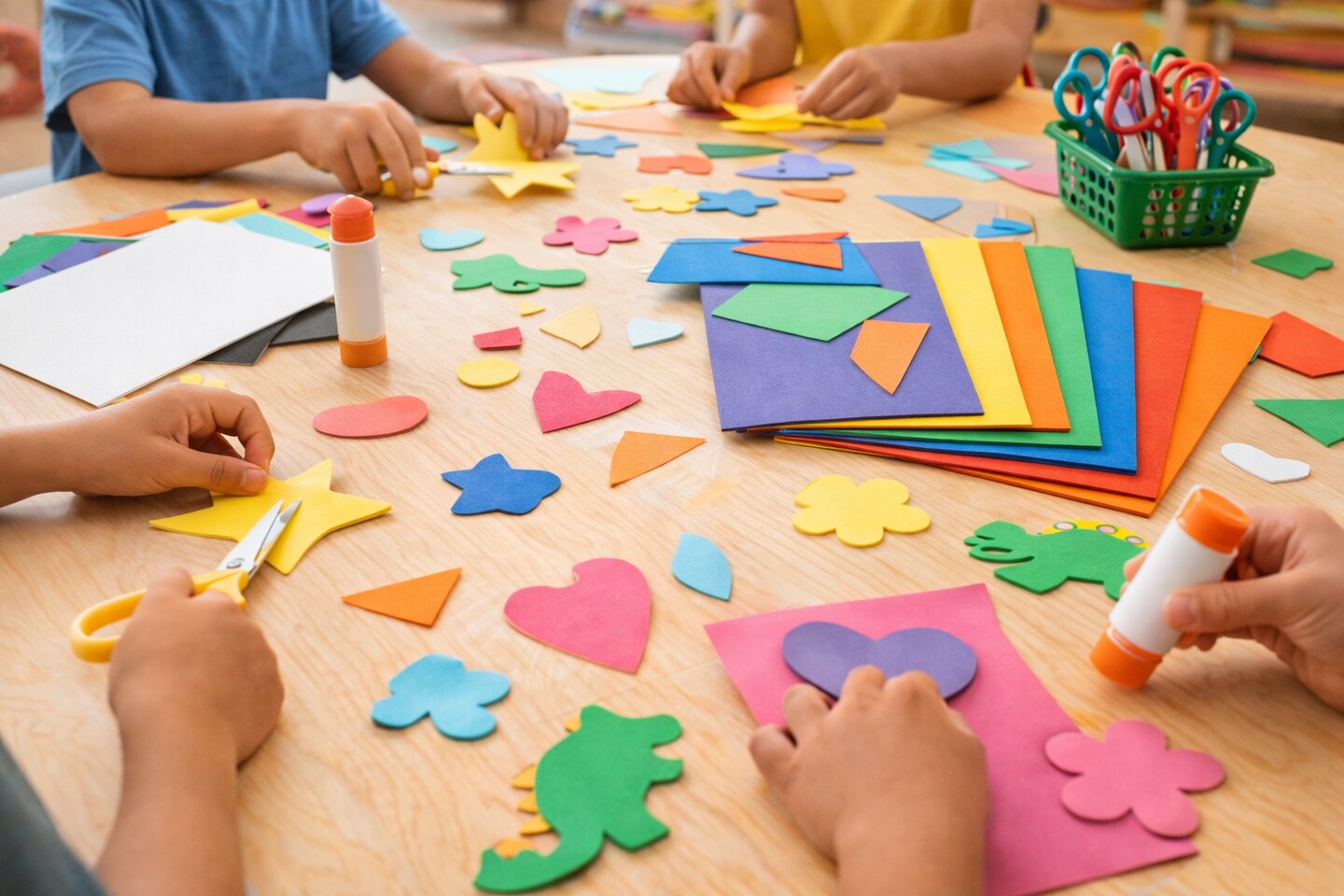 Foam Sheets 12" x 18" – Assorted Colors, 10 Pack | Craft & Classroom Foam