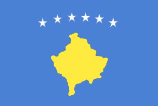 3x5 Foot (90x150 cm) Kosovo International Polyester Indoor/Outdoor Flag