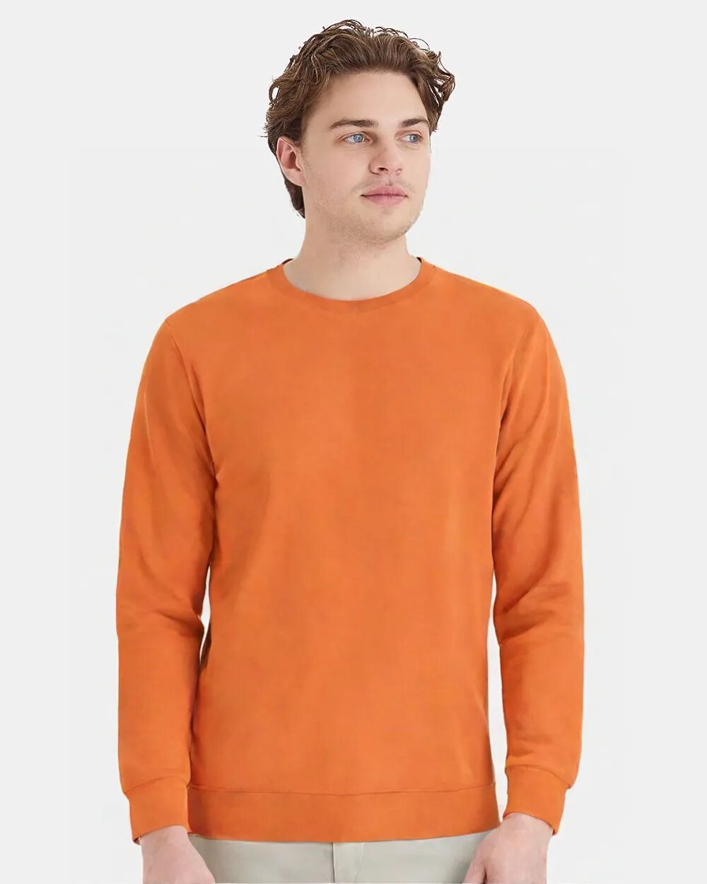 Hanes Unisex EcoSmart Long Sleeve Crewneck Sweatshirt Free