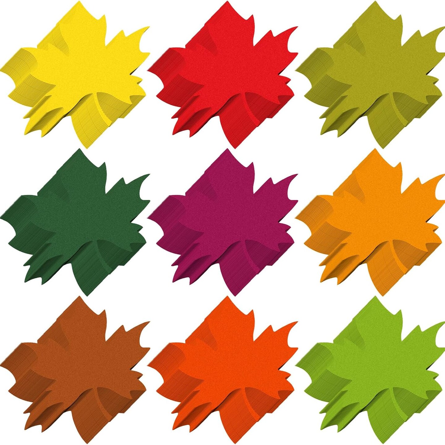 360 Pcs Fall Leaf Cutouts Paper 3.9 Inch -Vintage Maple Leaf