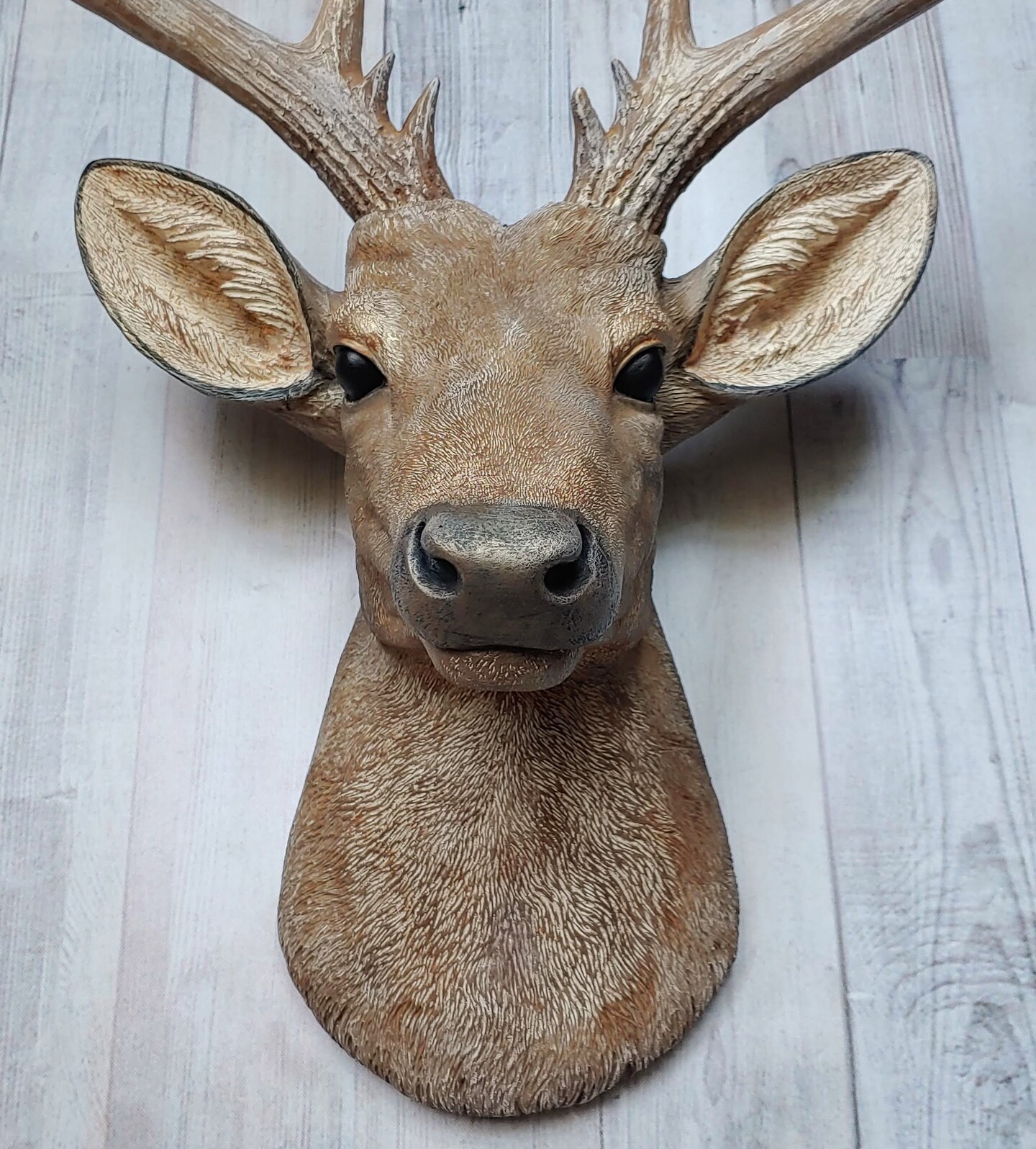 置物 taxidermy deer head (mounted decoration) Faux Taxidermy Deer Head, Stag Head Wall Mount | MakerPlace by