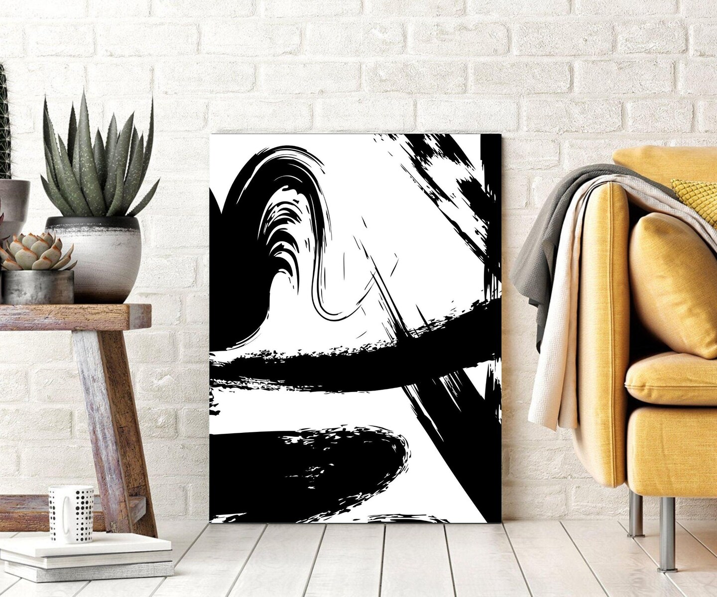 Abstract Artwork Back Night R Classic Framed Canvas Prints Framed art