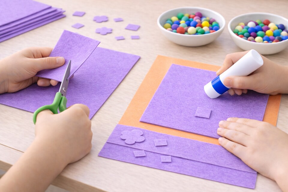 Premium Felt Sheets – 22 Vibrant Colors for Crafts, DIY, and School Projects