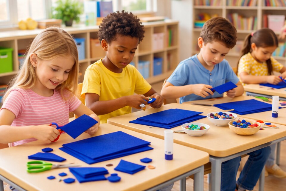 Premium Felt Sheets – 22 Vibrant Colors for Crafts, DIY, and School Projects