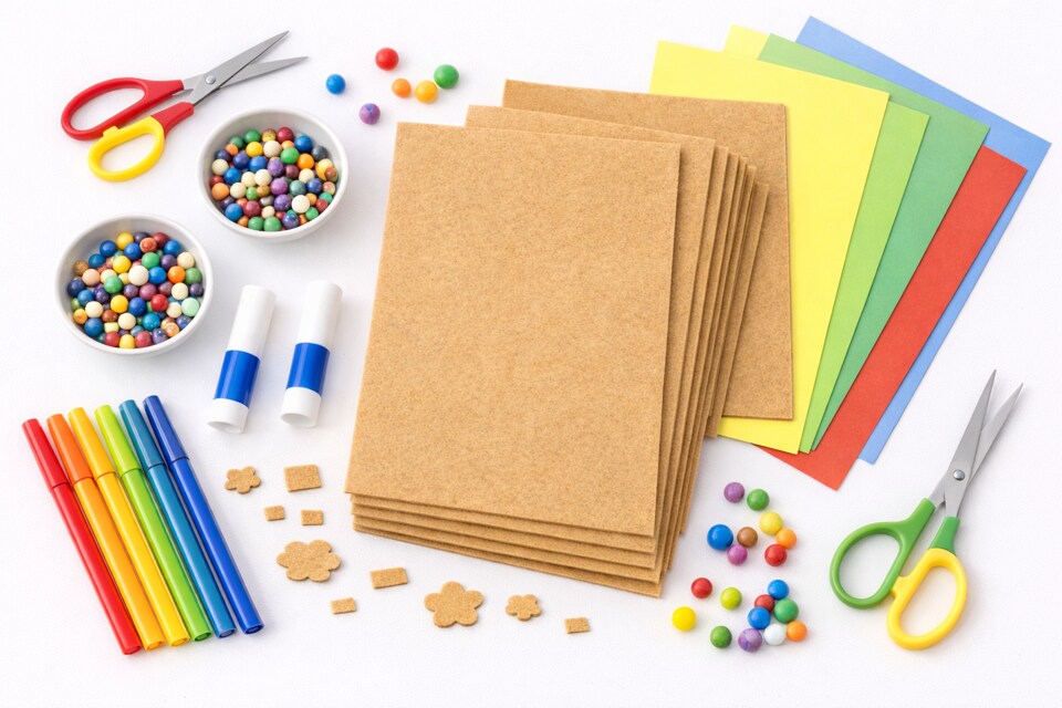 Premium Felt Sheets – 22 Vibrant Colors for Crafts, DIY, and School Projects