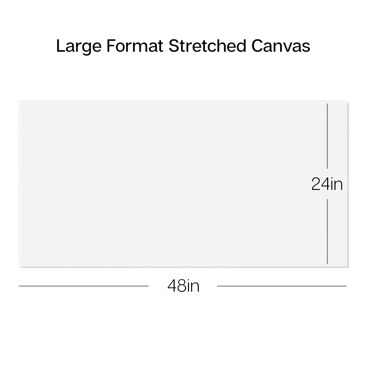 KINGART&#xAE; Stretched Canvas 24x48 2 pc