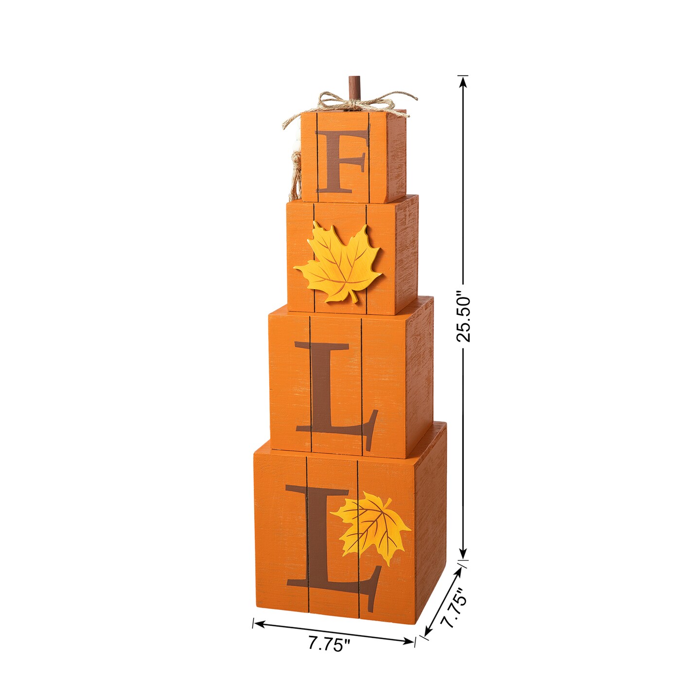 Set of 2 25.5&#x22;H Halloween and Fall Wood Reversible Boxed Porch Decor