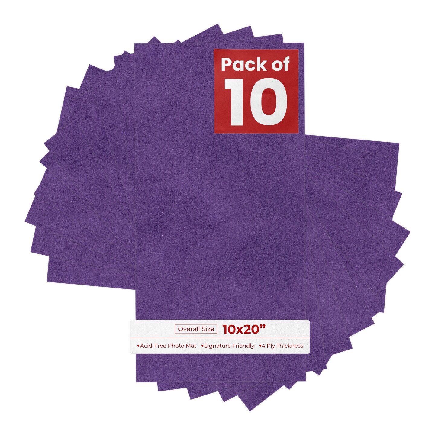 Purple Suede 10x20 Uncut Mat Board - Blank Sheets, No Opening, Color ...