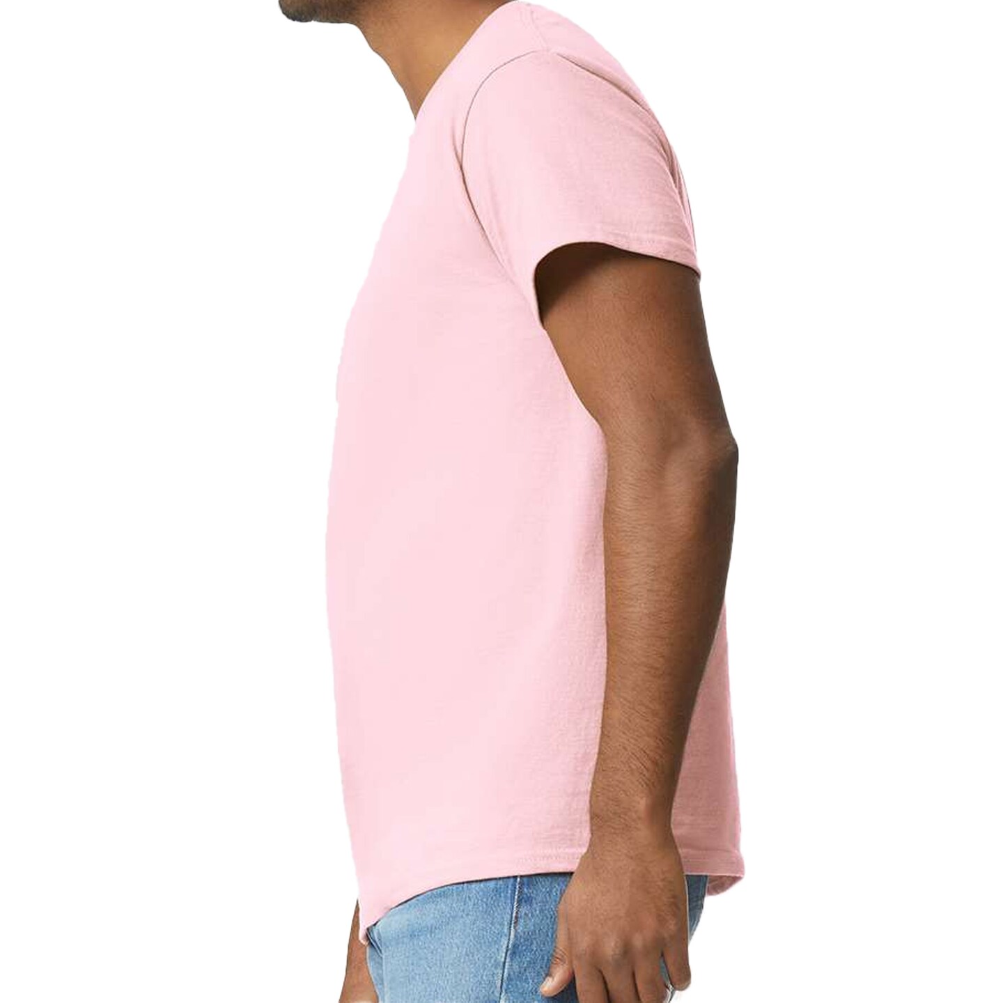 Gildan Unisex Ultra Cotton T-Shirt Craft Bundle, Short Sleeve Crewneck Blank Tee, Light Pink, S–5XL