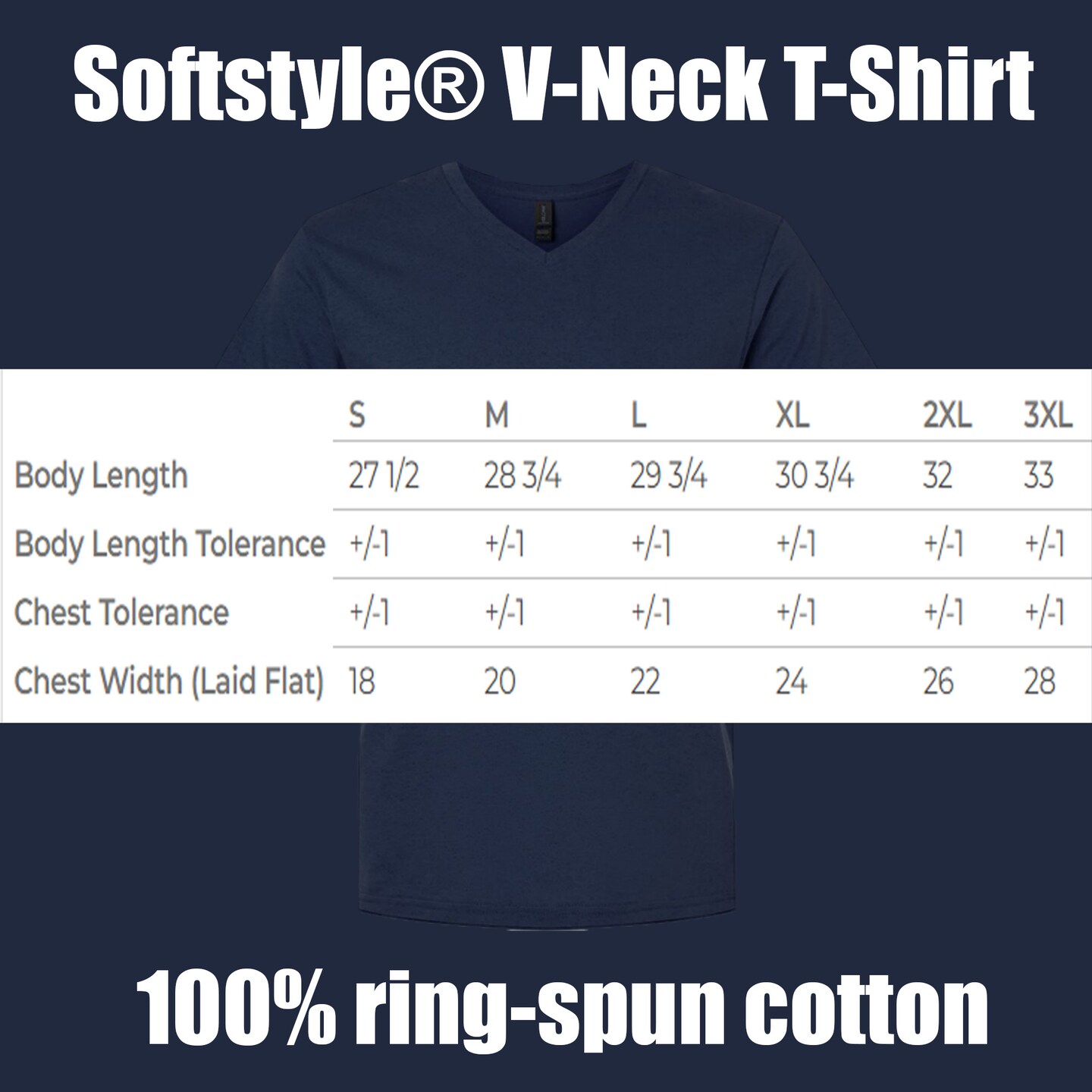 Gildan Men's Softstyle V-Neck T-Shirt for Custom Craft Use, Navy Short Sleeve Blank Shirt, 2-14 Pack