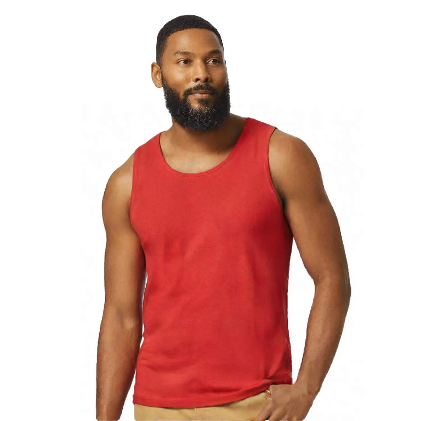 Gildan Heavy Cotton Sleeveless Tank Top for Gym Wear & Everyday Comfort Cotton Muscle Tee
