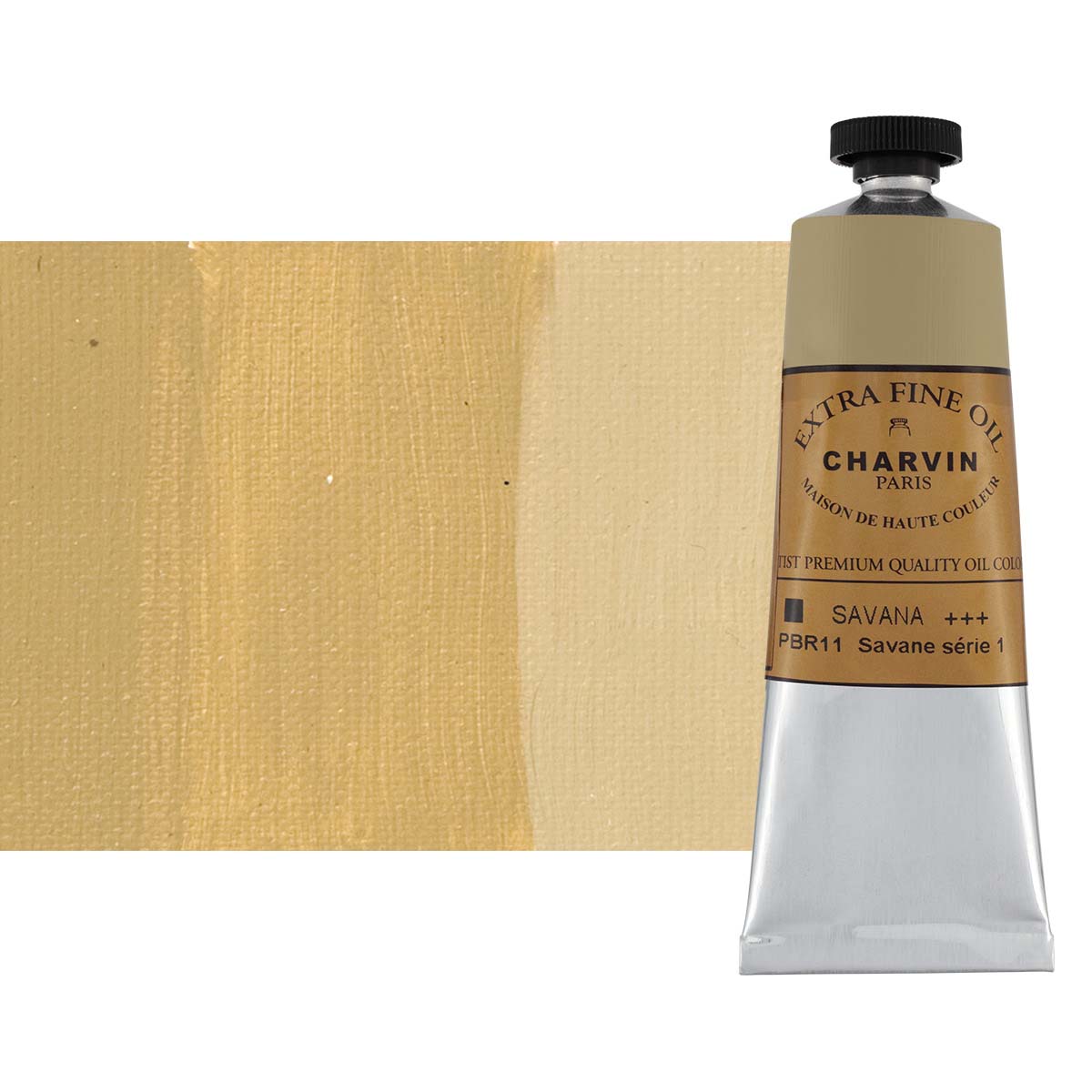 Charvin Extra Fine Oil Paint, Savannah 60 mL - Triple-Milled, Rich Texture, Poppy Oil-Based, Light-Fast, Handmade, Archival Quality
