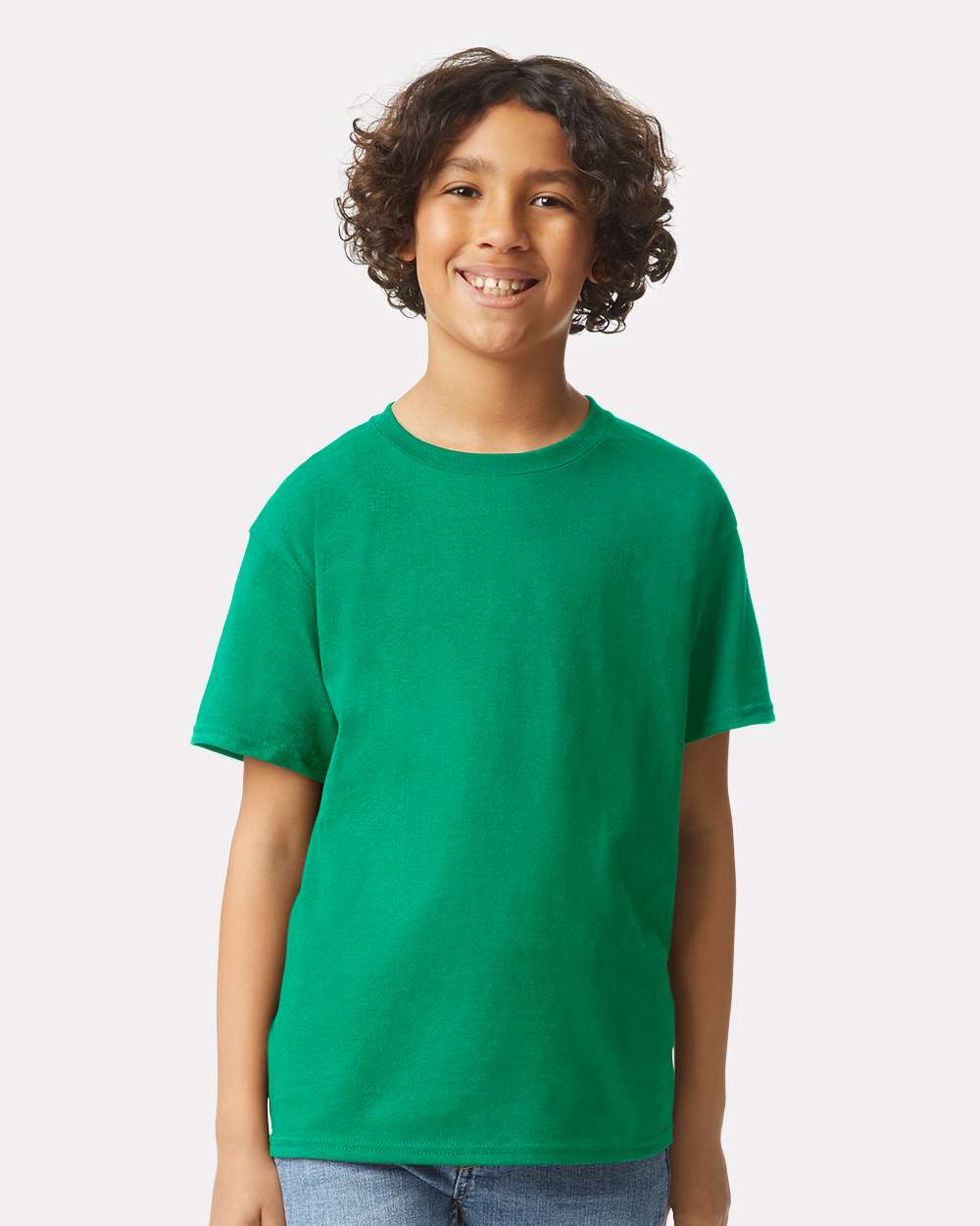 Gildan Ultra Cotton Classic Fit Youth Crewneck Short Sleeve T-Shirt For Kids Everyday Wear