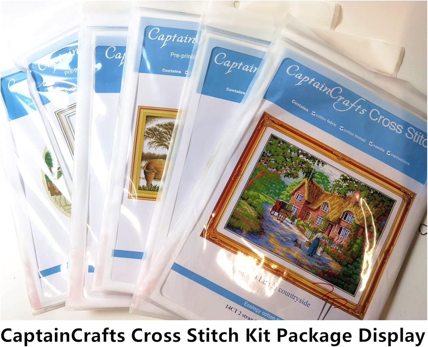 Counted Cross Stitch Embroidery Kit for Adults & Beginners – Birds, Flowers & Fragrance Design | 14CT White Fabric | DIY Needlepoint Craft Kit with DMC Threads, Needle, Pattern & English Instructions (No Pre-Printed Canvas)
