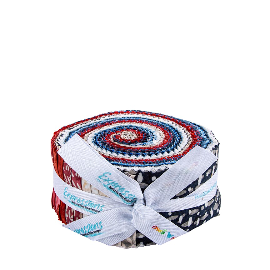 Expressions Batiks Stars & Stitches 2.5" Strip Roll (Jelly Roll / Rolie Polie) by Riley Blake (RP-23627-40)