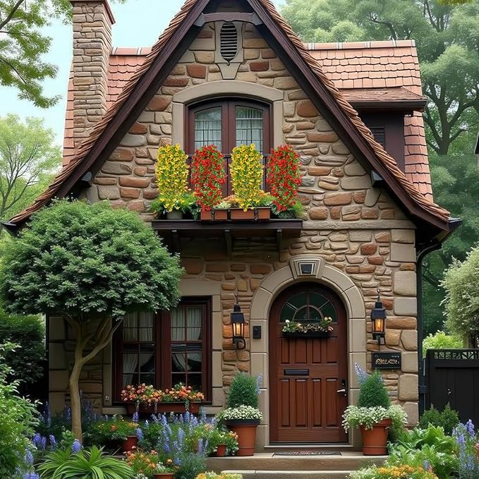 4 Pcs Artificial Hanging Flowers for Outdoors Spring Summer Faux Silk Daisy Flowers UV Resistant Realistic Fake Hanging Plants for Outside Home Indoor Planter Porch Garden Yard Decor Red