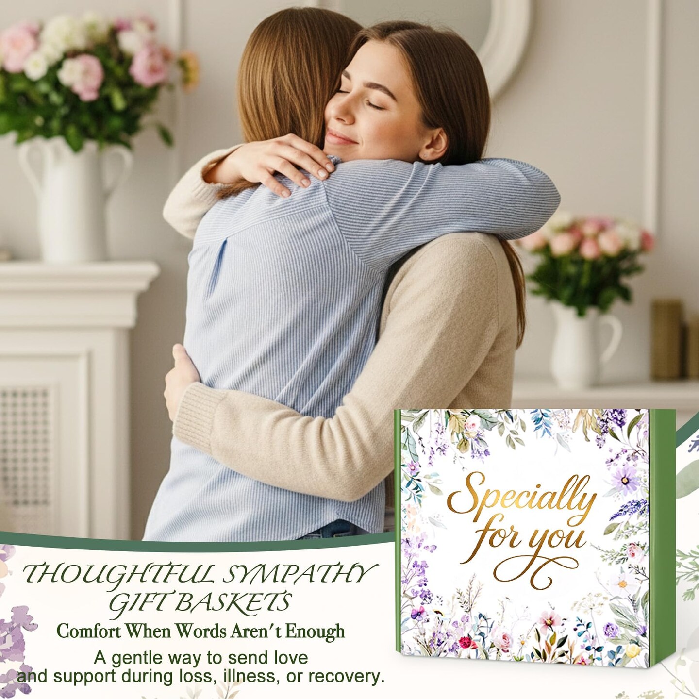Birthday Gifts for Women Spa Care Package, Mothers Day Gifts for Mom Wife Grandma, Get Well Soon Gift Baskets Thinking of You Sympathy Gift Box for Her Wife Girlfriend Sister Grandma