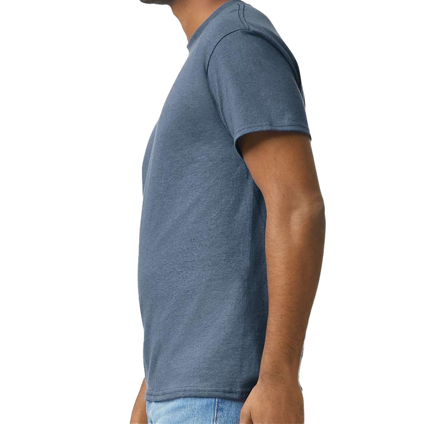 Gildan Unisex Ultra Cotton Short Sleeve T-Shirt Bundle, Crewneck Blanks for Crafting, Indigo Blue, S–5XL