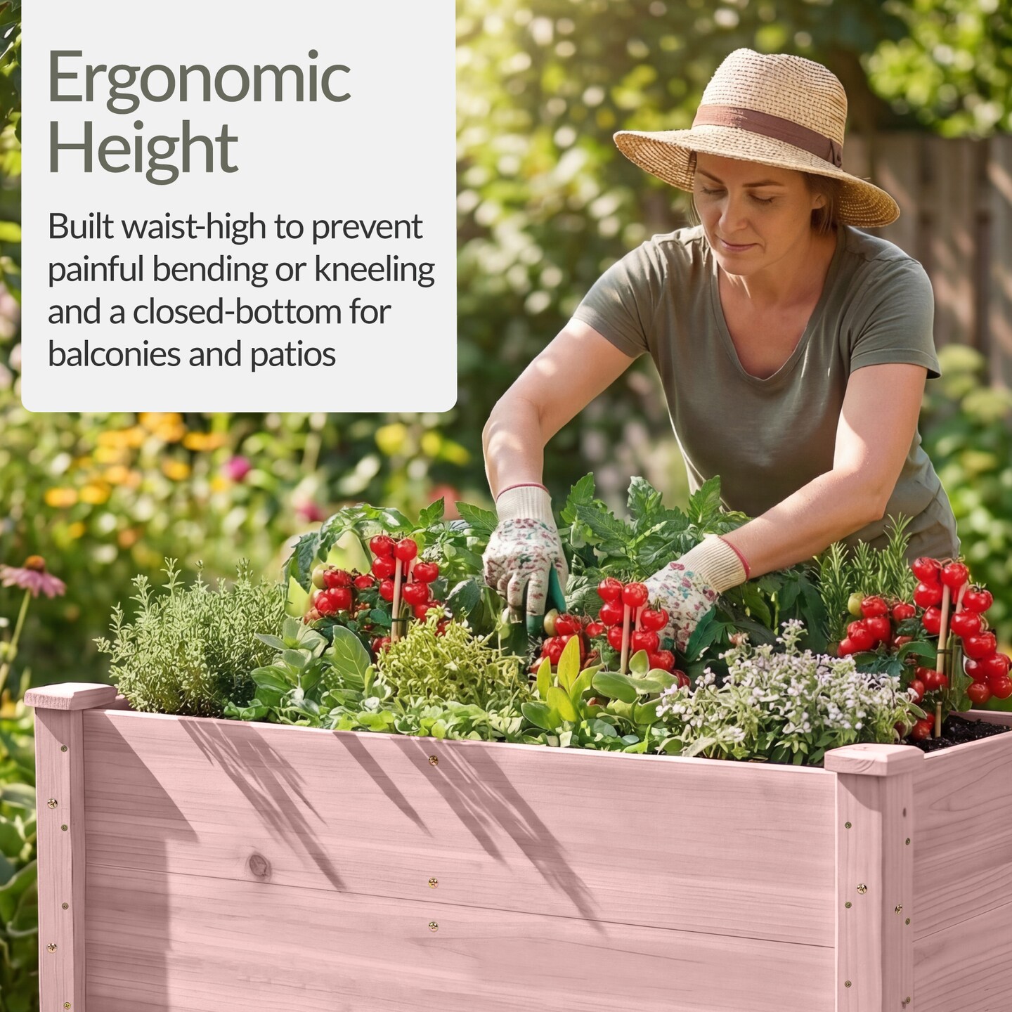 Best Choice Products 48 x 24" x 30" Raised Garden Bed, Extra Deep 16" Depth, Elevated Wood Planter Stand"