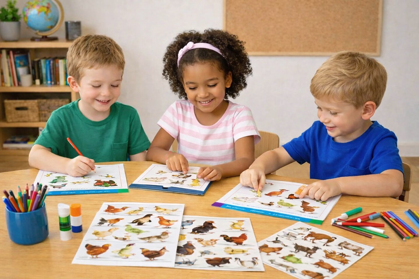 Kosher Birds Stickers – 16 Per Sheet Educational Stickers for Kids, Classrooms & Crafts